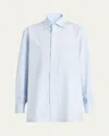 Setchu Button Down Poplin Shirt In Ltblue