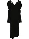 Setchu Button Dress In Black