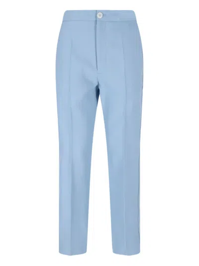 SETCHU BUTTON-FASTENING POCKET TROUSERS