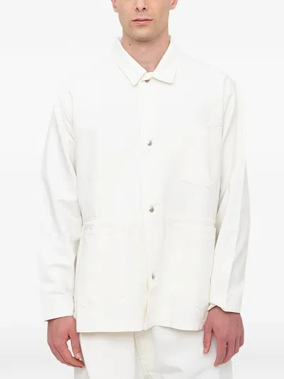 Setchu Button-up Shirt Jacket In Neutral