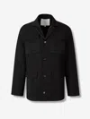 Setchu Virgin-wool Shirt Jacket In Blue