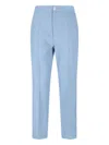 Setchu Button-fastening Pocket Trousers In Blue
