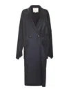 Setchu Two-button Oversized Coat In Blue