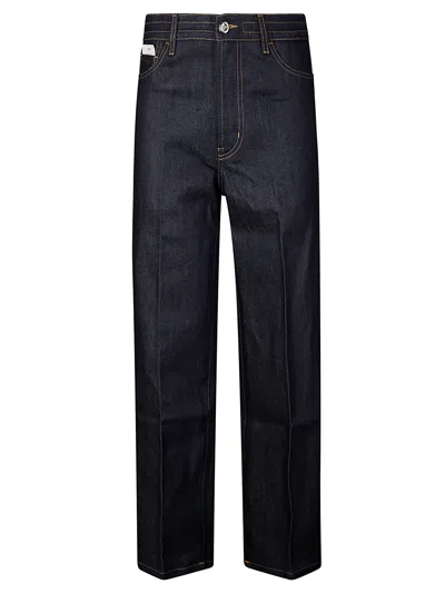 Setchu Denim Paper Cropped In Medium Wash