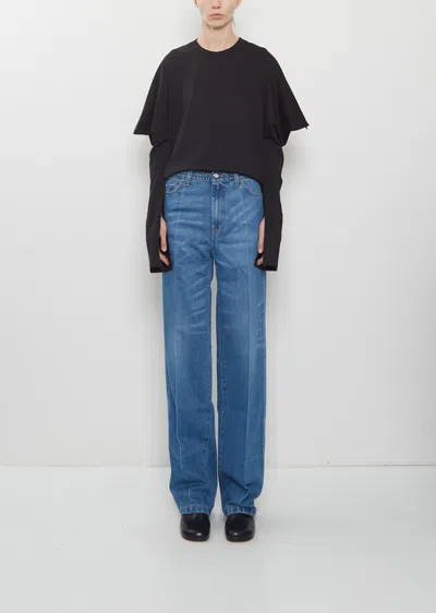 Setchu Denim Paper Wash Jeans In Indigo Wash