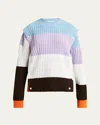 SETCHU DETACHABLE RIBBED BUTTON SWEATER