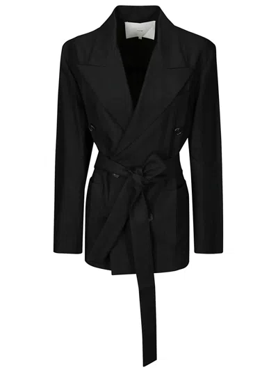 Setchu 'origami' Double-breasted Blazer In Black