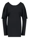 SETCHU DRAPED-DETAIL MINI DRESS