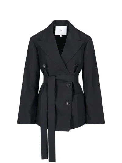 Setchu Enrico' Double-breasted Blazer - Black