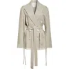 Setchu Geisha Belted Linen Jacket In Beige