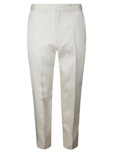 Setchu High-waisted Silk And Wool Trousers