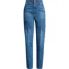 SETCHU SETCHU HOOK & EYE CONVERTIBLE PAPER DENIM STRAIGHT LEG JEANS