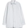 Setchu Hook & Eye Stripe Cotton & Linen Button-up Shirt In Light Blue Skystripe
