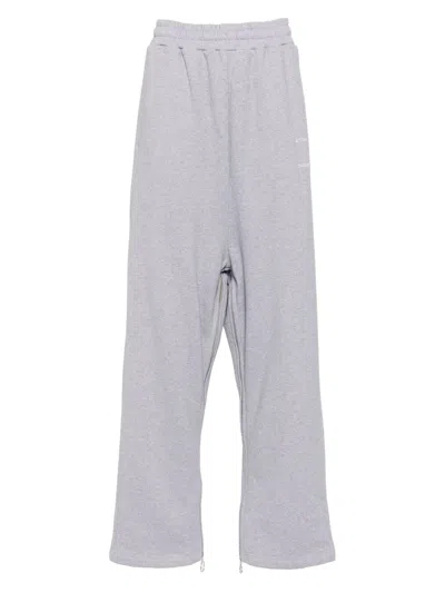 Setchu Logo-embroidered Pants In Gray