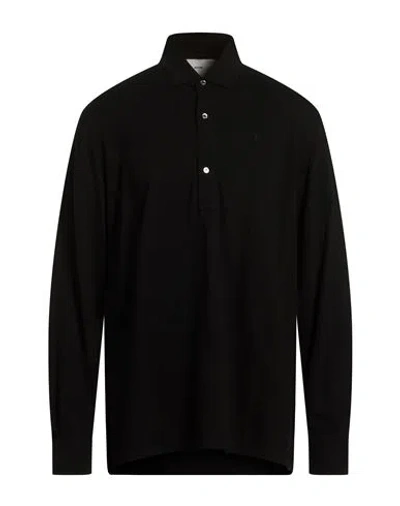Setchu Man Polo Shirt Black Size 3 Cotton