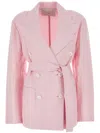 Setchu Origami Double-breasted Blazer In Pink