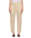 Setchu Striped Trousers In Neutrals