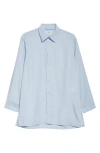 Setchu Origami Side Slit Button-up Shirt In Light Blue