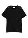 Setchu Origami T-shirt In Black