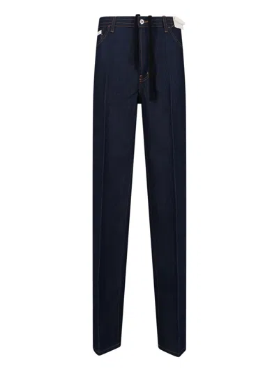 Setchu Paper-cotton Denim Jeans In Blue