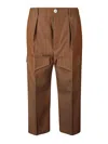Setchu Chino Pants Gabardine In Brown