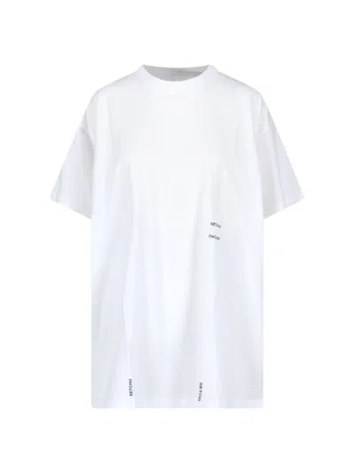 Setchu Origami T-shirt In White