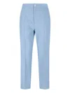 Setchu Button-fastening Pocket Trousers In Blue