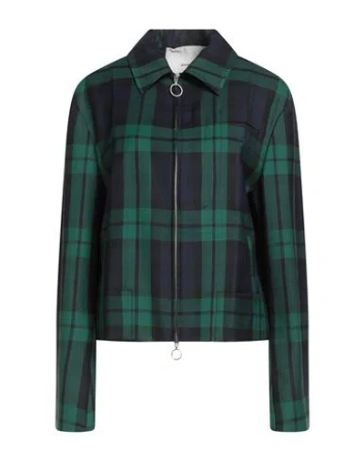 Setchu Woman Jacket Dark Green Size 3 Virgin Wool