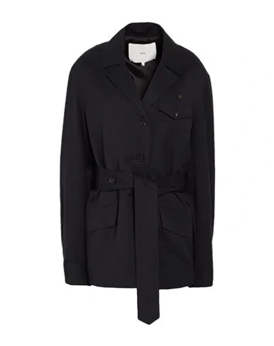 Setchu Woman Jacket Navy Size 4 Virgin Wool In Black