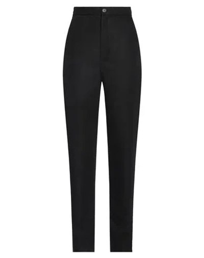 SETCHU SETCHU WOMAN PANTS BLACK SIZE 4 WOOL, MOHAIR WOOL