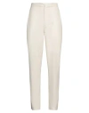 SETCHU SETCHU WOMAN PANTS IVORY SIZE 2 WOOL, VISCOSE