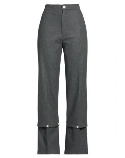 Setchu Woman Pants Lead Size 1 Virgin Wool, Polyamide, Cashmere, Elastane In Grey