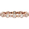 Sethi Couture Aurelia Diamond Bezel Ring In Rose Gold