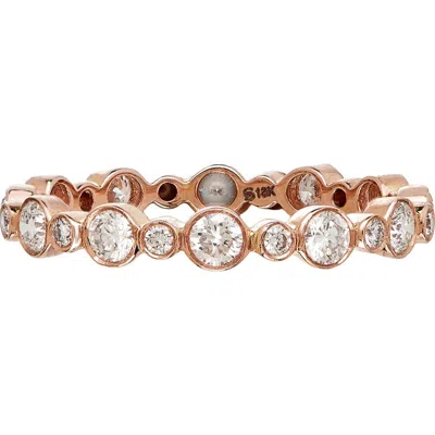 Sethi Couture Aurelia Diamond Bezel Ring In Rose Gold