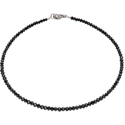 Sethi Couture Black Diamond Bracelet In Black/white Gold