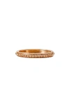 Sethi Couture Channel Bead Band Ring In Rose Gold