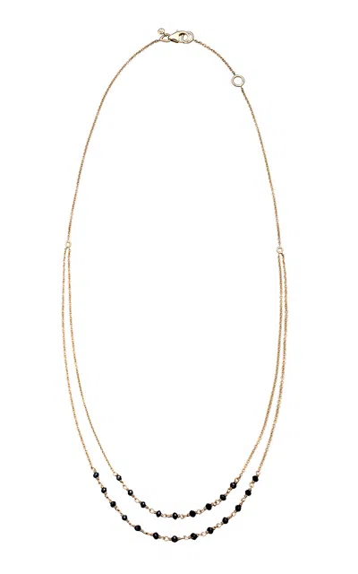 SETHI COUTURE JILLIAN BLACK DIAMOND 18K YELLOW GOLD NECKLACE