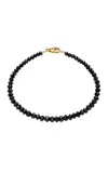 Sethi Couture Noir Large Black Diamond Bracelet In Gold