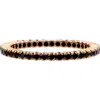 Sethi Couture Prong Set Diamond Eternity Band In Rose Gold/black Diamond