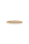 Sethi Couture Rope Band Ring In Yellow Gold