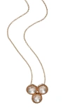 Sethi Couture Rose Cut Diamond Necklace In Gold