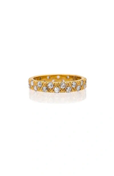 Sethi Couture Stella Diamond Eternity Band In Yellow Gold/diamond