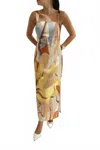 Setre Abstract Sheath Maxi Dress In Print In Multi