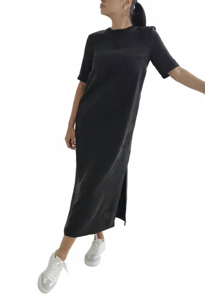 Setre Midi Shirt Dress In Black