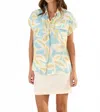 Setre Short Sleeve Shirt With Pockets In Print In White
