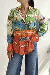 Setre Tropical Button Down Shirt In Print