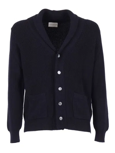 Sette Fili Cashmere Cardigan In Blue