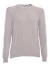 Sette Fili Cashmere Girocoll In Brown