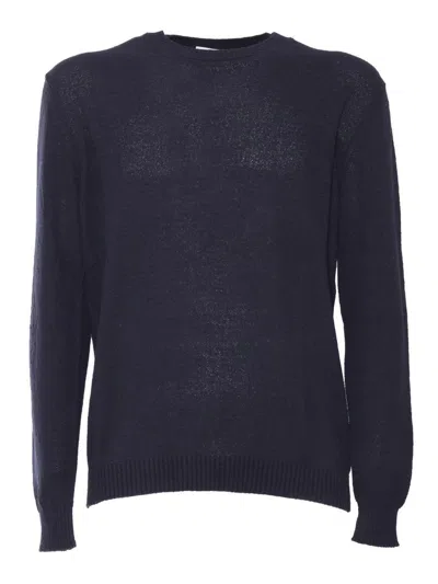 Sette Fili Cashmere Girocoll In Blue