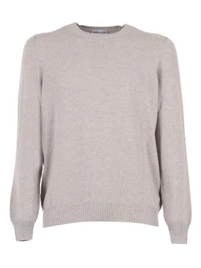 Sette Fili Cashmere Girocollo Spalla Francese 1 Slim 1 Filo In Gray